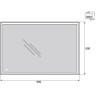 Зеркало 90x80 см BELBAGNO SPC-GRT-900-800-LED-TCH